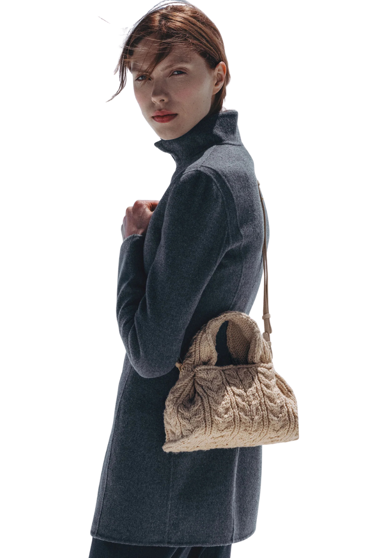 ( PREORDER ) Polene Numero Neuf Mini Crossbody Bag In Merino Ecru