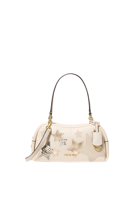 ( PREORDER ) Michael Kors Cecily Small Embellished Shoulder Bag In Light Cream 35F5G8CL5L
