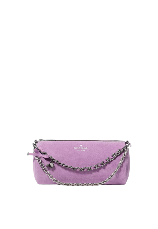 ( PREORDER ) Kate Spade Roulette Suede Mini Convertible Bag In Wisteria KM701
