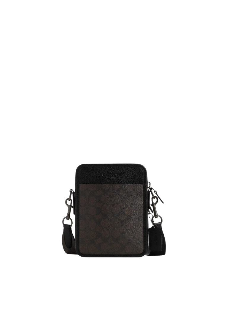 ( PREORDER ) Coach Sullivan Crossbody Bag In Gunmetal Charcoal Black CW38