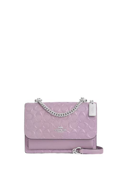 ( PREORDER ) Coach Klare In Signature Leather Crossbody Bag In Light Violet CDA97
