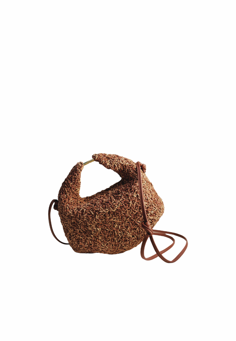 ( PREORDER ) Polene Beri Crossbody Bag In Rizom Cognac