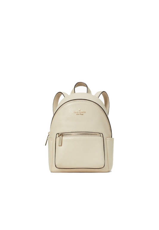 Kate Spade Leila Pebbled Leather Mini Dome Backpack In Light Sand KB650