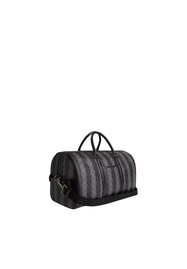 ( PREORDER ) Coach Venturer In Signature Canvas With Stripes Duffle Bag In Grey CDX94