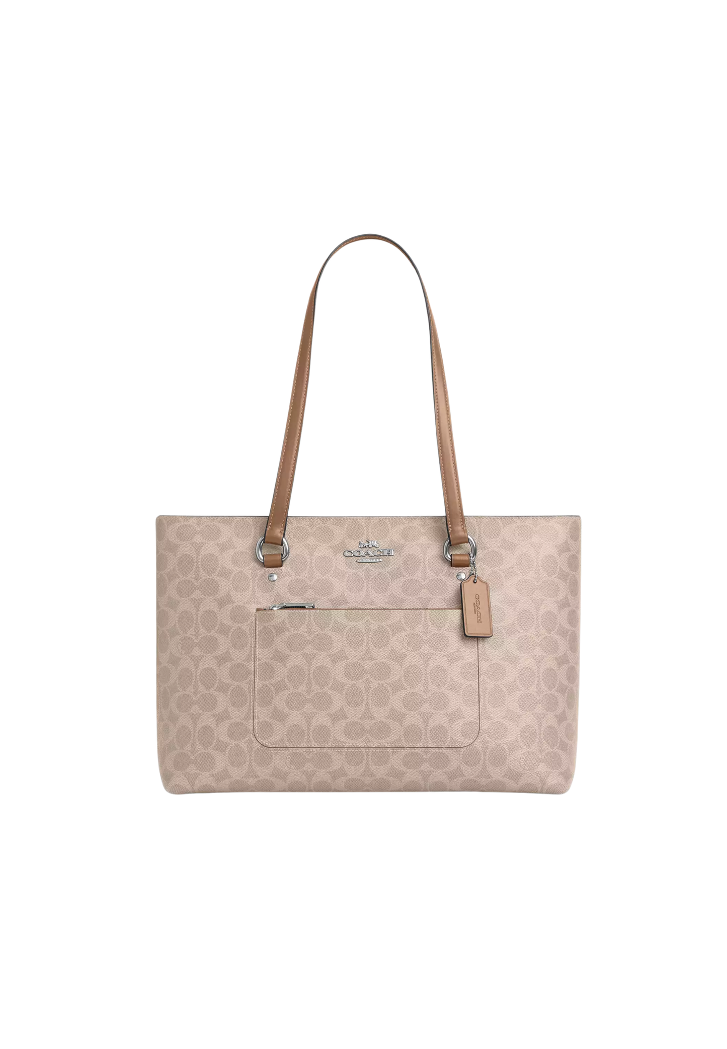 Coach Station Tote Bag In Signature Canvas In Sand Taupe CCD69