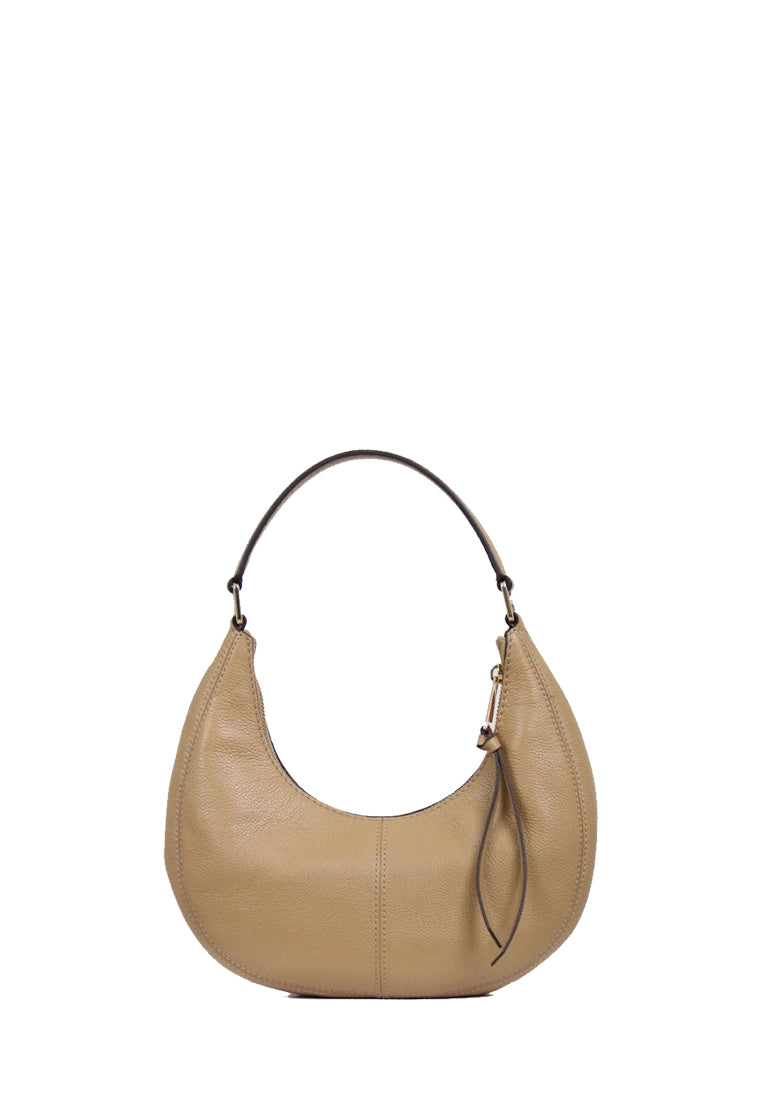 Marc Jacobs Small Leather Crescent Shoulder Bag In Iced Coffee H920L03FA22