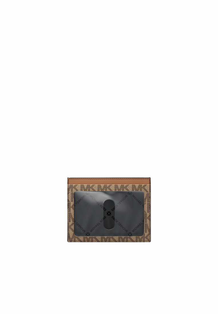 ( PREORDER ) Michael Kors Cooper Signature Logo Card Case In Camel 36S6LCOD0B
