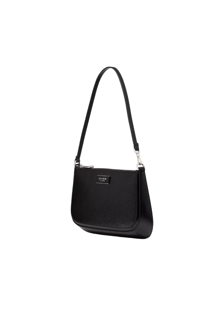 ( PREORDER ) Kate Spade Sam Icon Shiny Mini Pochette In Black KG860