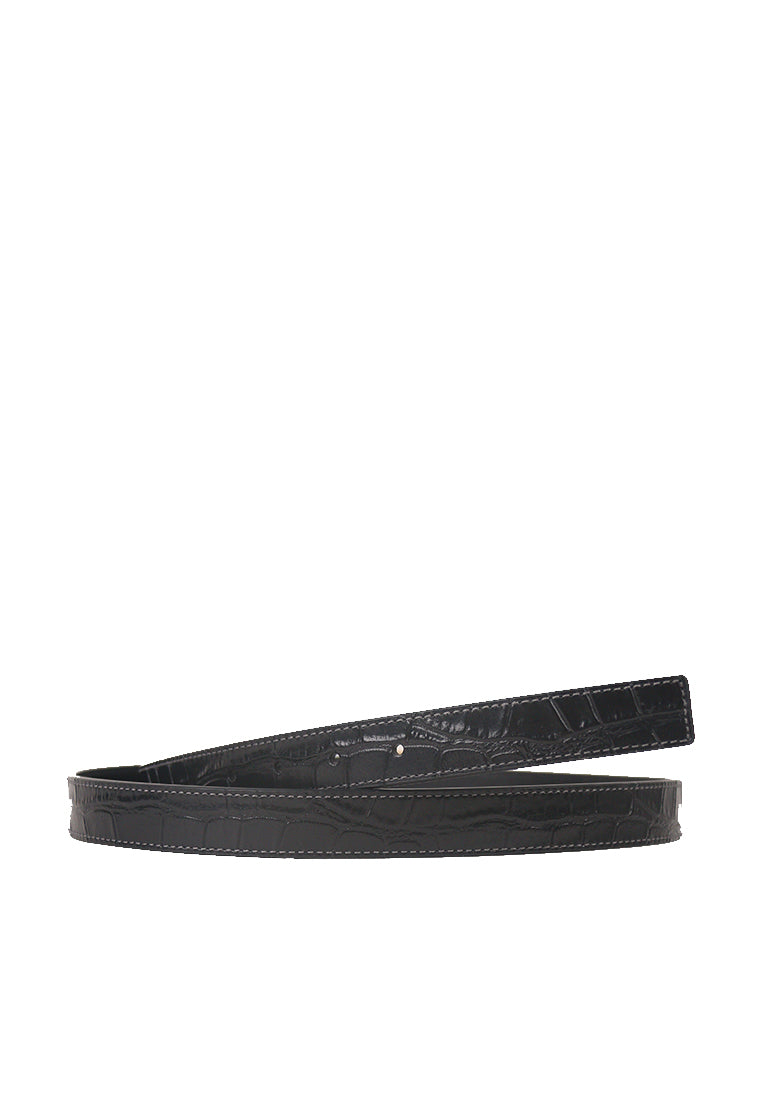 Coach Signature Buckle Cut To Size Morgan Belts In Black CR913