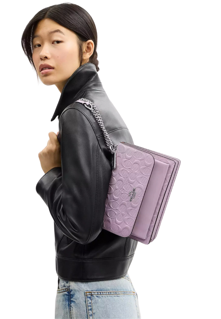 ( PREORDER ) Coach Klare In Signature Leather Crossbody Bag In Light Violet CDA97