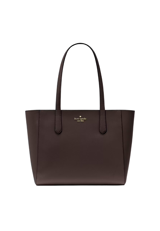 ( PREORDER ) Kate Spade Staci Medium Tote Bag In Hot Fudge KG473