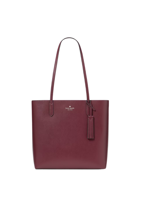 ( PREORDER ) Kate Spade Jana Tote Bag In Dark Merlot K8150