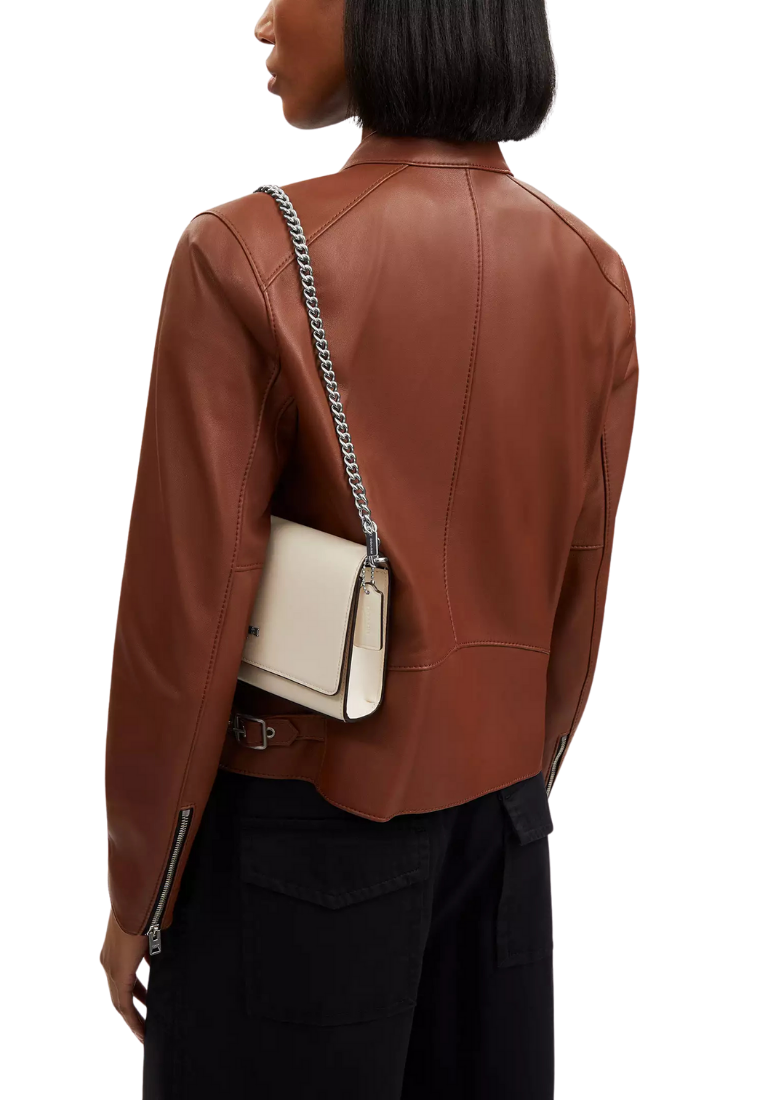 ( PREORDER ) Coach Chain Shoulder Strap In Silver CR456
