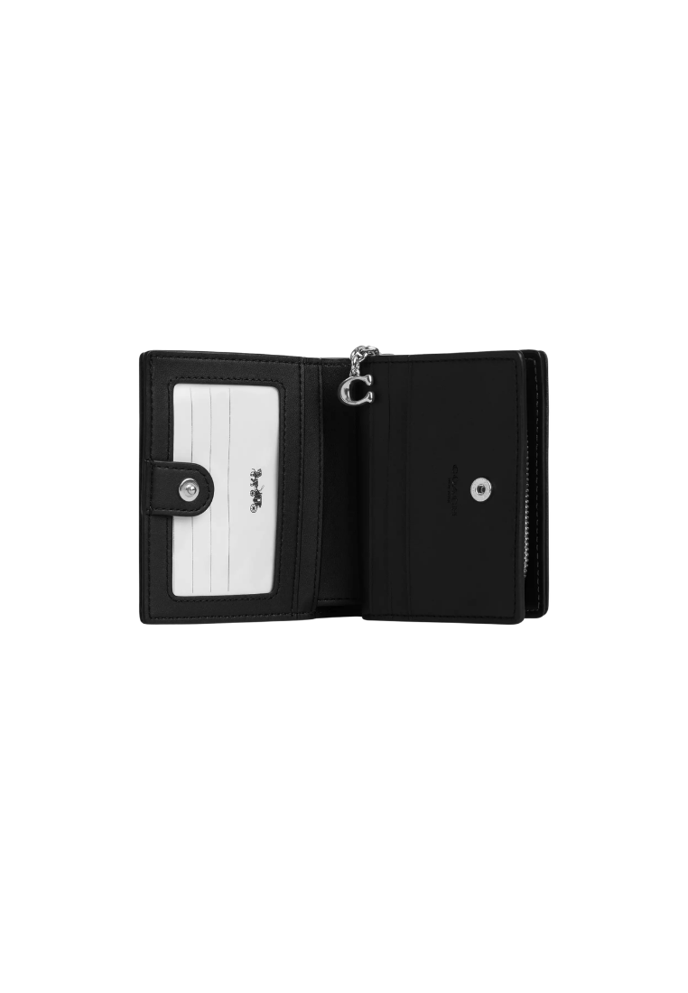 ( PREORDER ) Coach Snap In Signature Denim Wallet In Black CDF22
