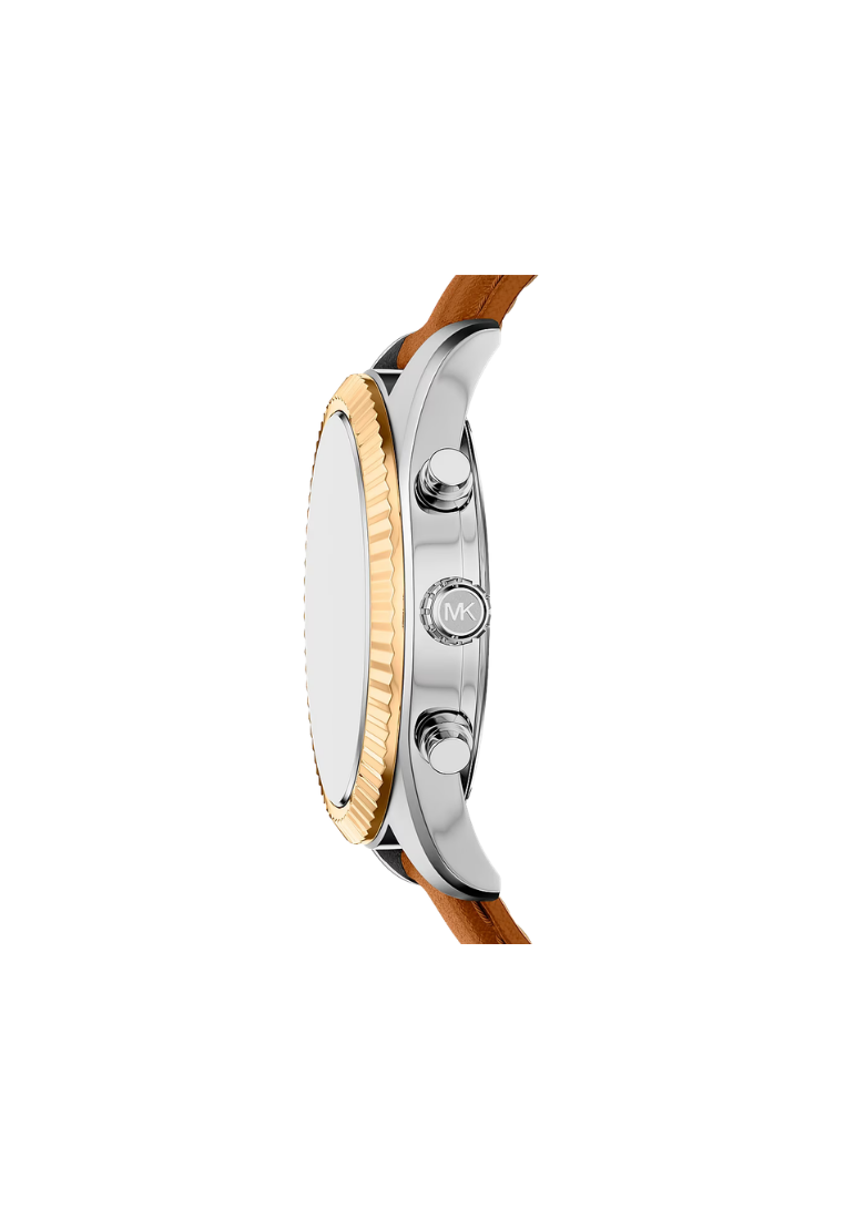 ( PREORDER ) Michael Kors Oversized Lexington Two-Tone Watch In Luggage MK9257