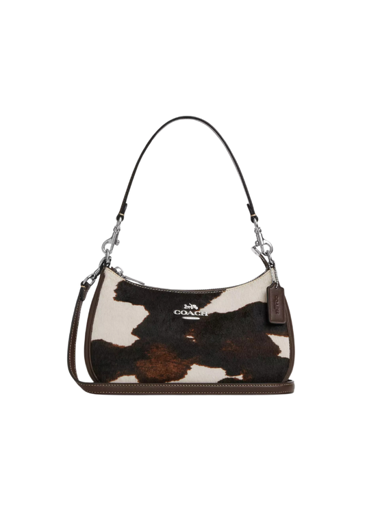 ( PREORDER ) Coach Teri With Cow Print Shoulder Bag In Cow Multi CCC86