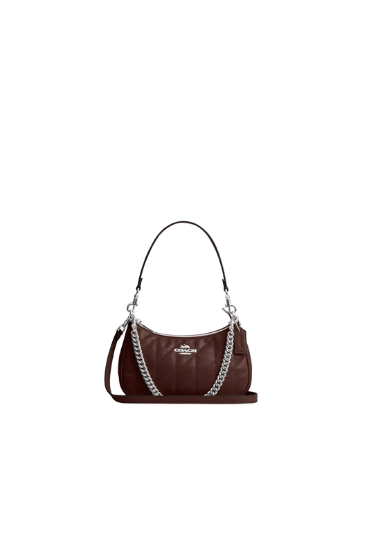( PREORDER ) Coach Teri With Quilting Shoulder Bag In Maple CDY83