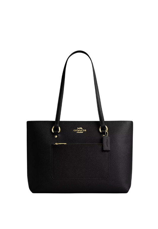 ( PREORDER ) Coach Station Tote Bag In Gold Black CCD71