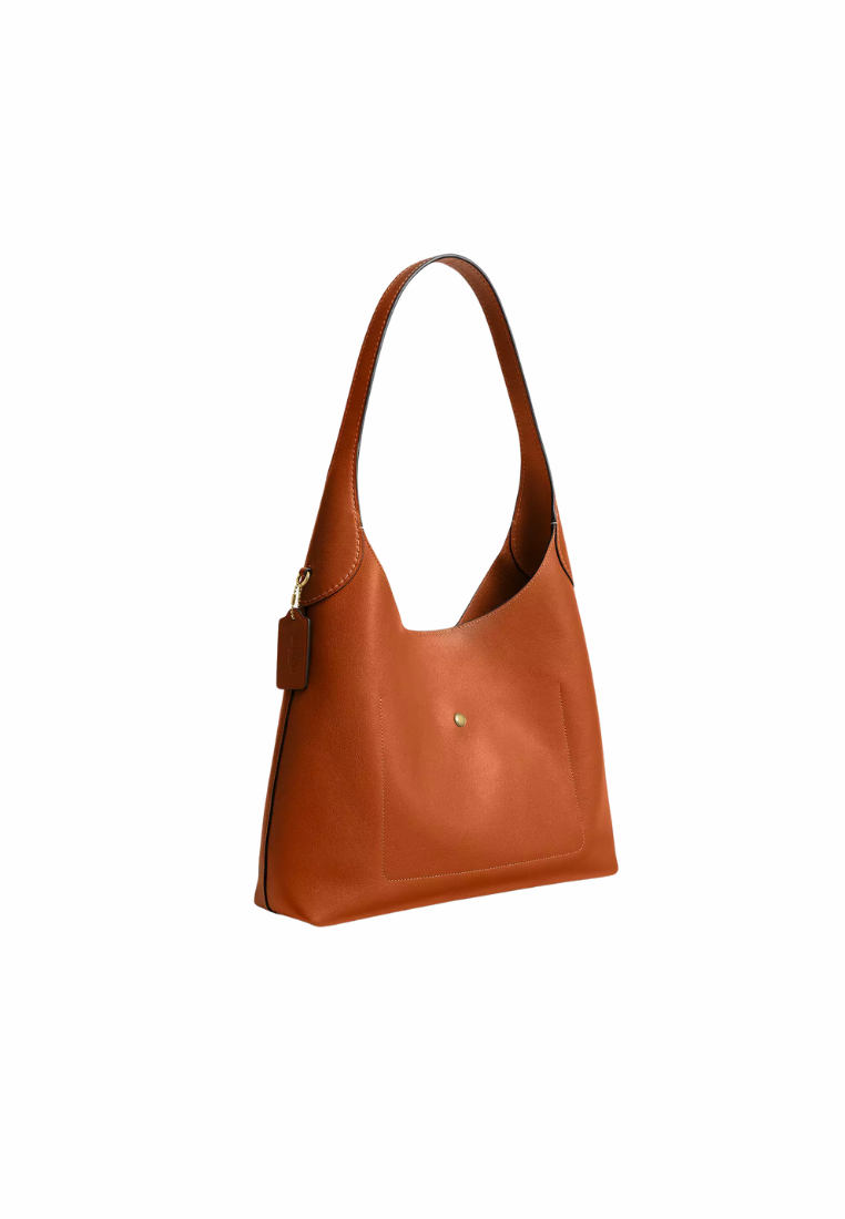 ( PREORDER ) Coach Brooklyn 34 Shoulder Bag In Brass Toffee CCU00