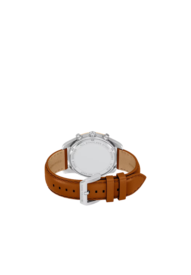 ( PREORDER ) Michael Kors Oversized Lexington Two-Tone Watch In Luggage MK9257