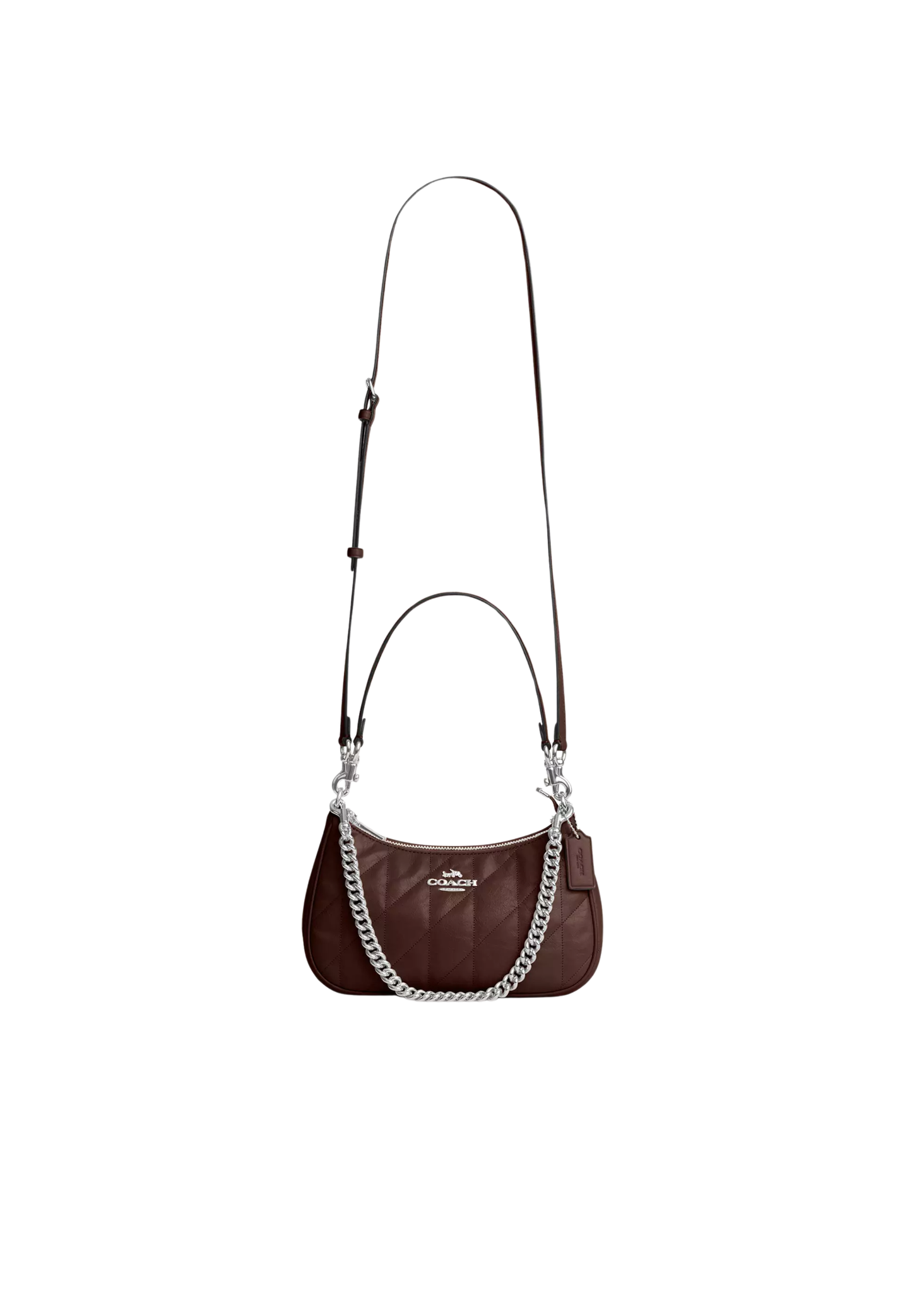 ( PREORDER ) Coach Teri With Quilting Shoulder Bag In Maple CDY83
