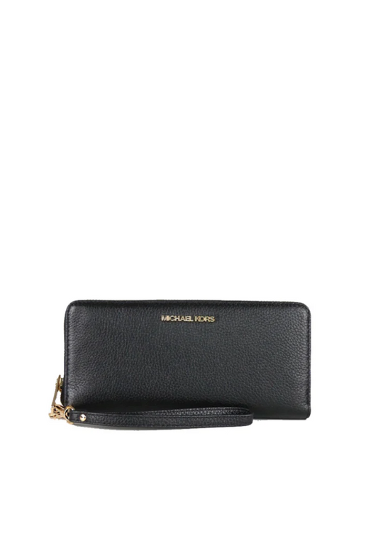 Michael Kors Jet Set Travel Continental Large Wallet 35T7GTVE7L In Black