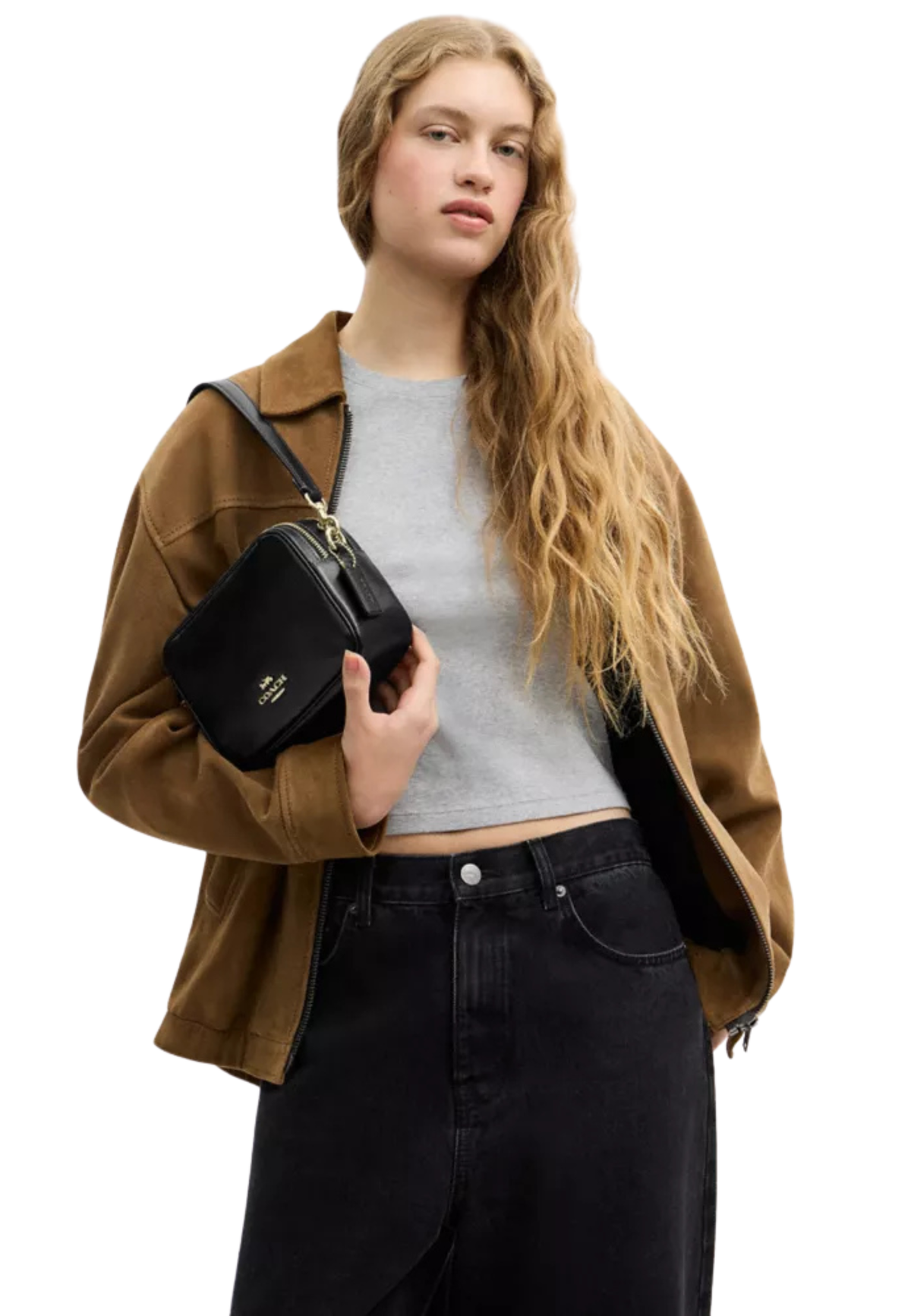 Coach Mini Carey Crossbody Bag In Black CEA02