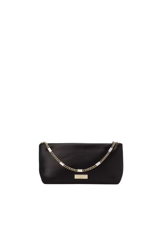 ( PREORDER ) Kate Spade Anya Satin Shoulder bag In Black K1952