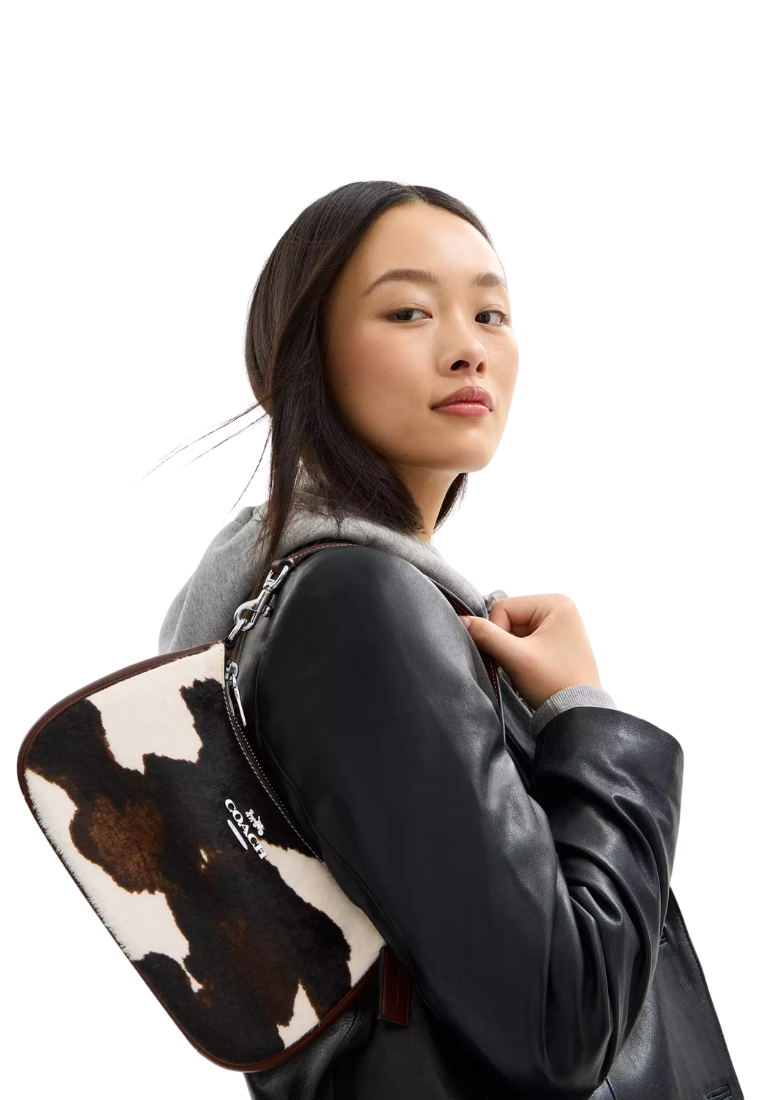 ( PREORDER ) Coach Teri With Cow Print Shoulder Bag In Cow Multi CCC86