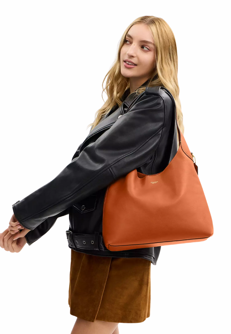 ( PREORDER ) Coach Brooklyn 34 Shoulder Bag In Brass Toffee CCU00