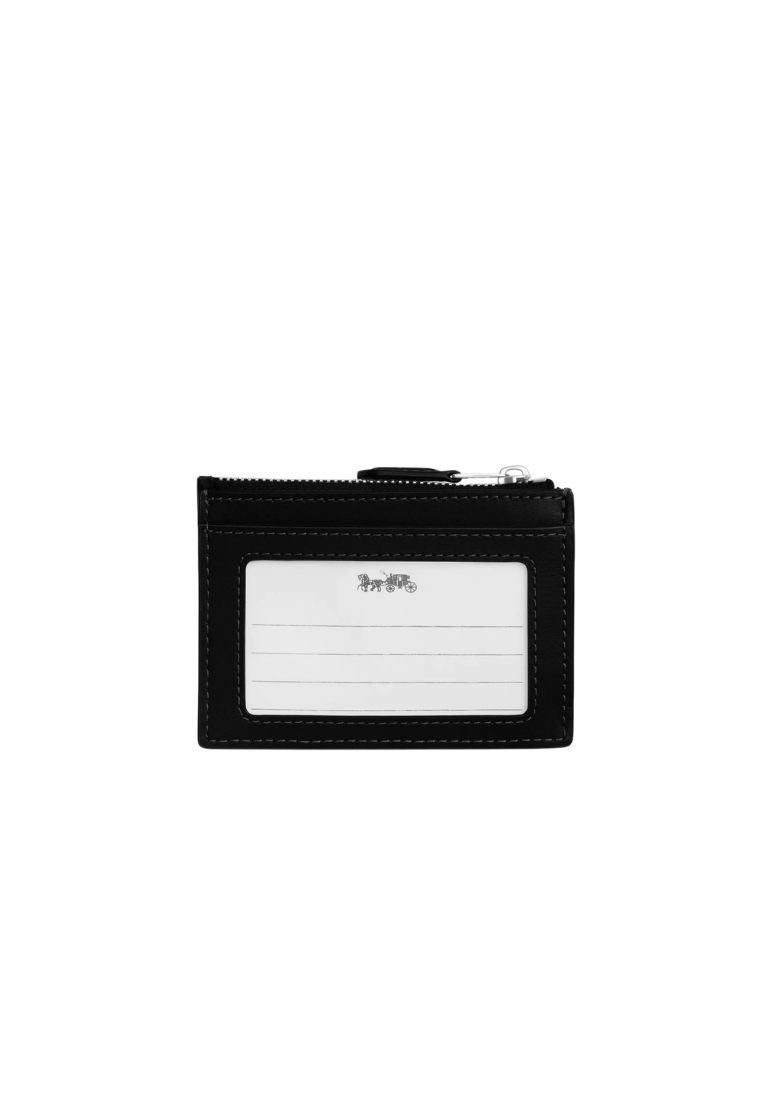 ( PREORDER ) Coach Mini Skinny Id In Signature Denim Card Case In Black CDN29