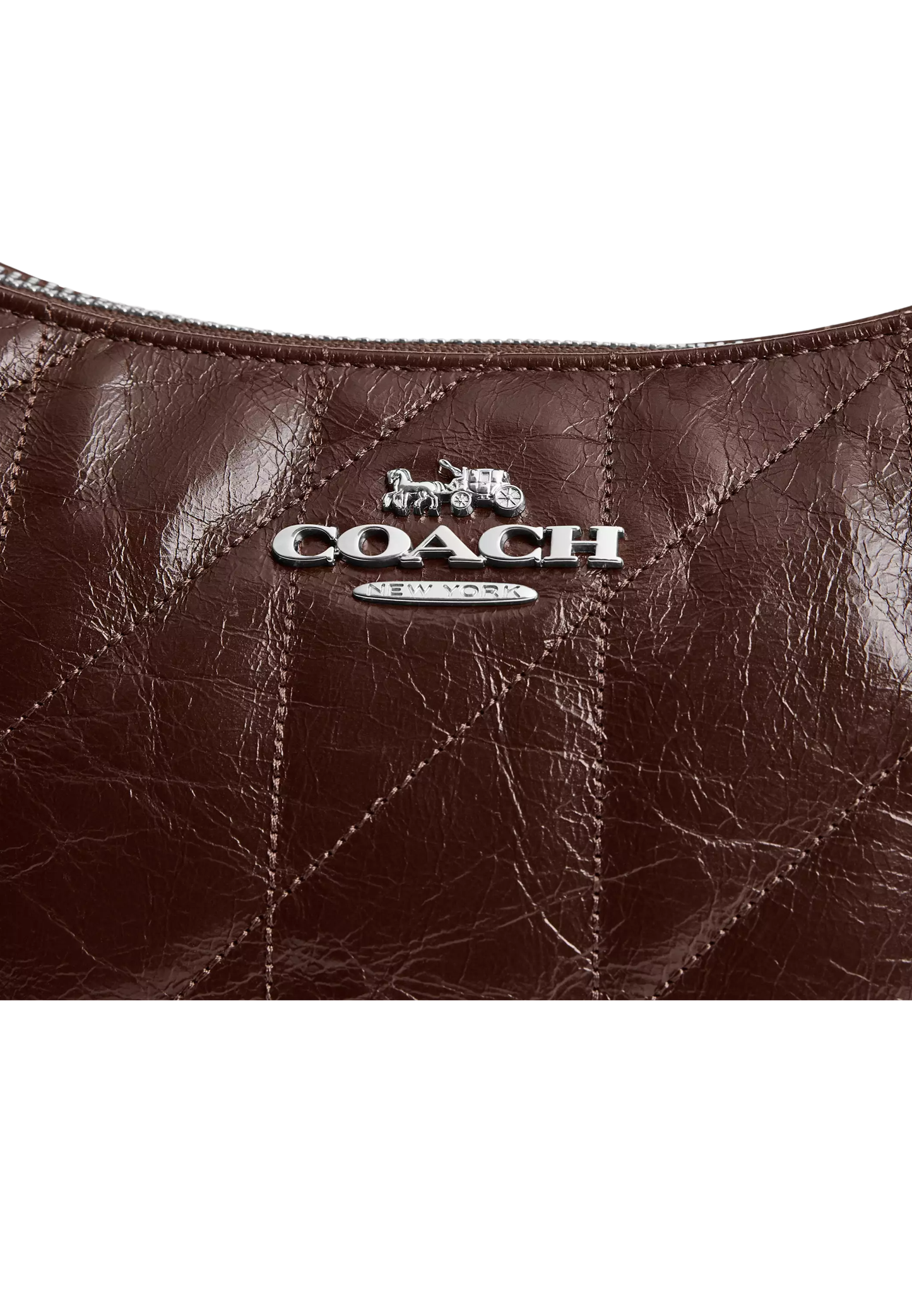 ( PREORDER ) Coach Teri With Quilting Shoulder Bag In Maple CDY83