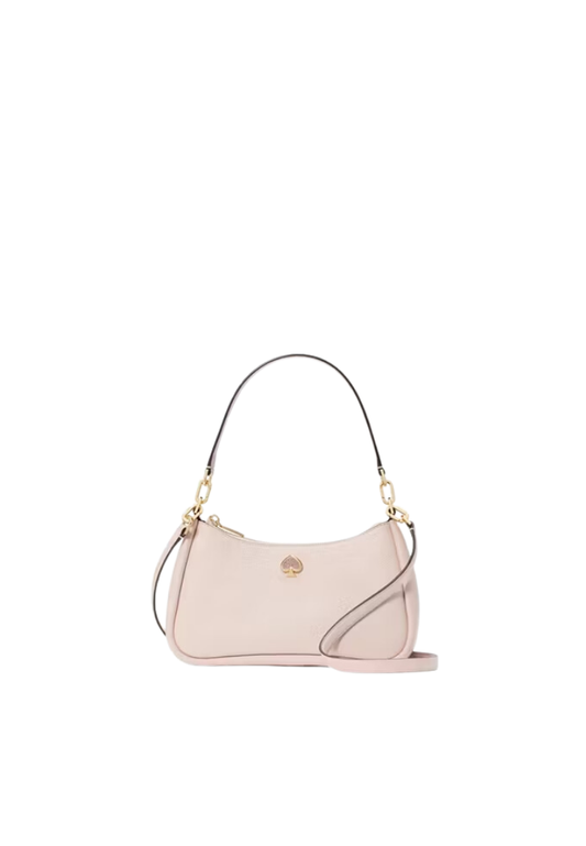 ( PREORDER ) Kate Spade Kayla Embellished Spade Convertible Shoulder Bag In Powdered Sugar KK164