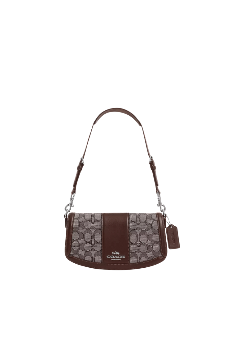 ( PREORDER ) Coach Andrea Shoulder Bag In Silver Oak Maple CT767