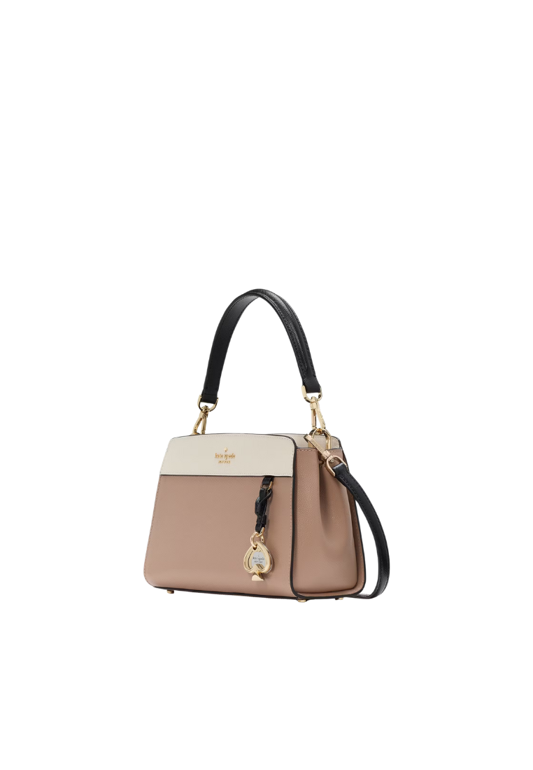 Kate Spade Madison Small Top Handle Satchel Bag In Toasted Hazelnut KK284