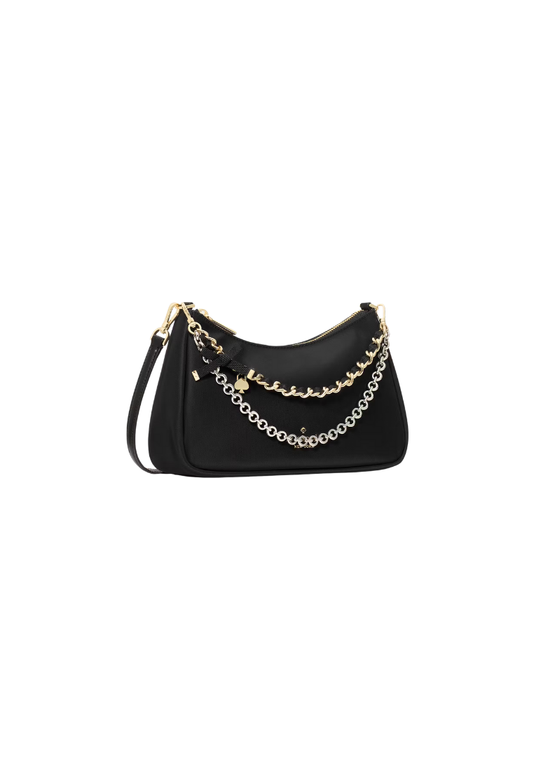 ( PREORDER ) Kate Spade Margot Nylon Convertible Crossbody Bag In Black KN250