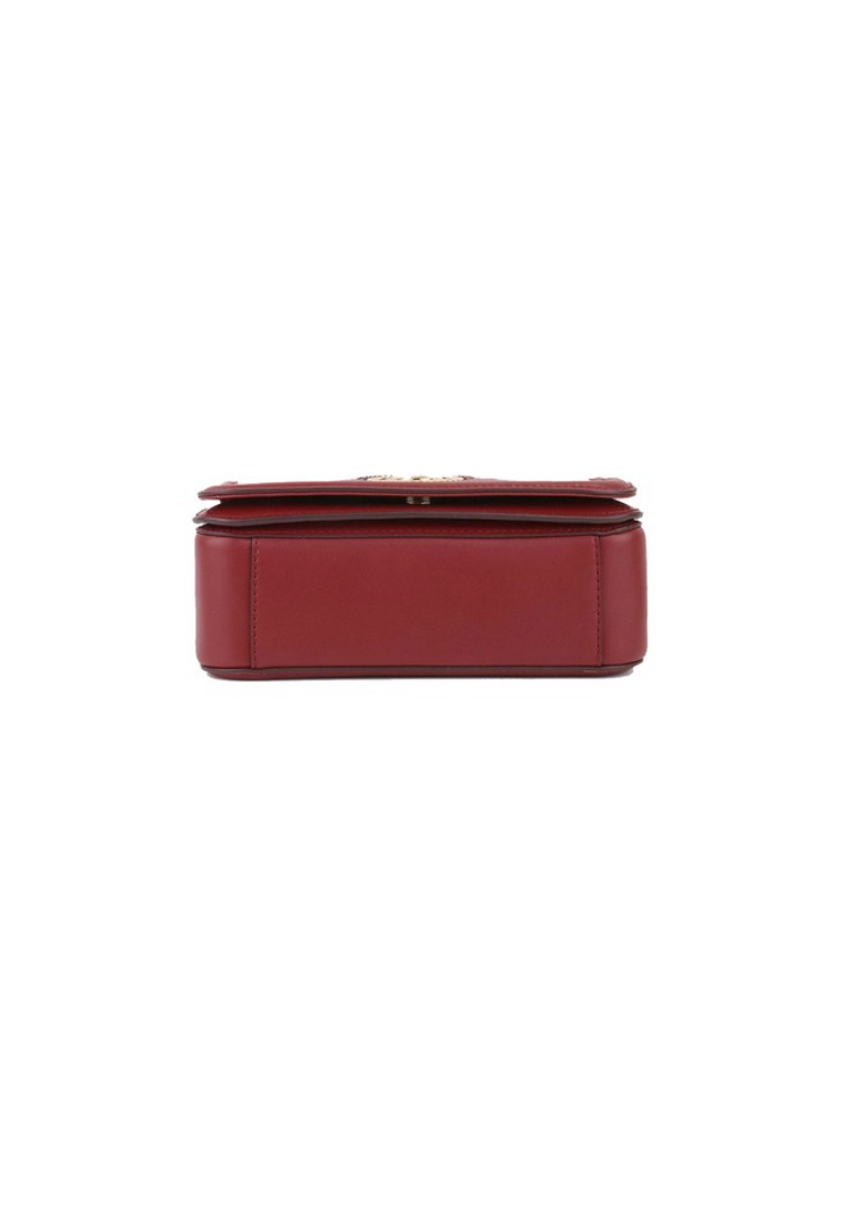 Marc Jacobs Leather Full Flap Logo Shoulder Bag In Syrah H900L01RE21