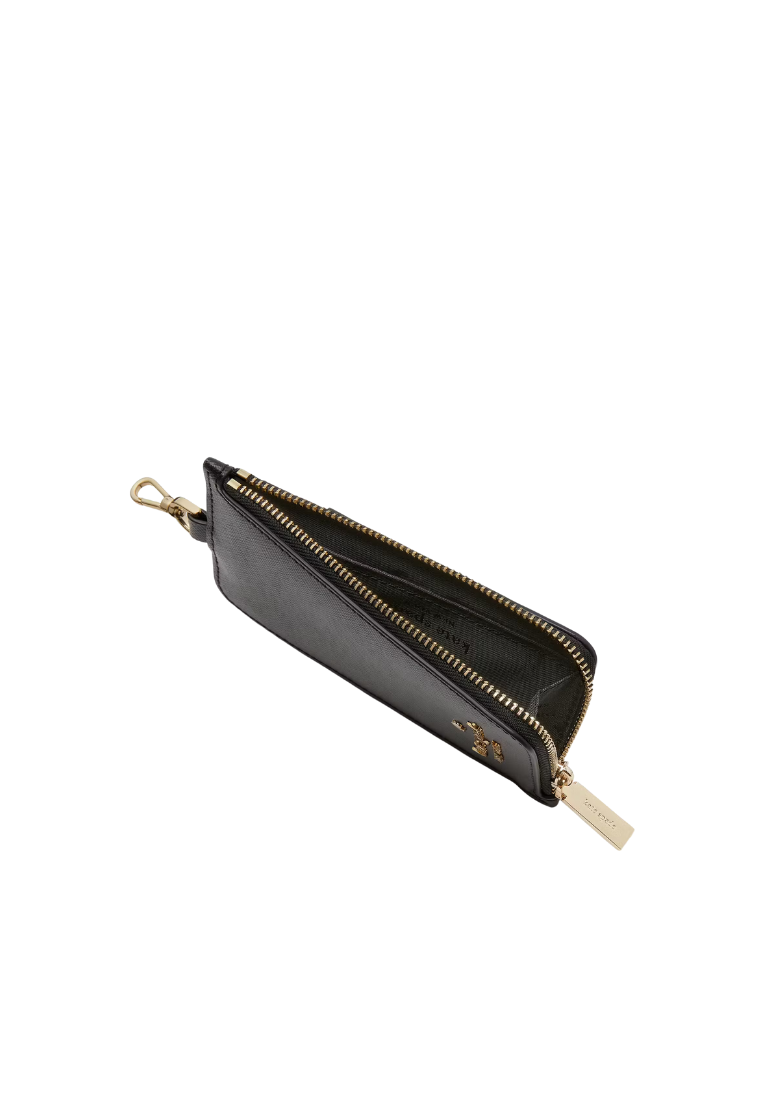( PREORDER ) Kate Spade Madison Card Case Lanyard In Black KC573