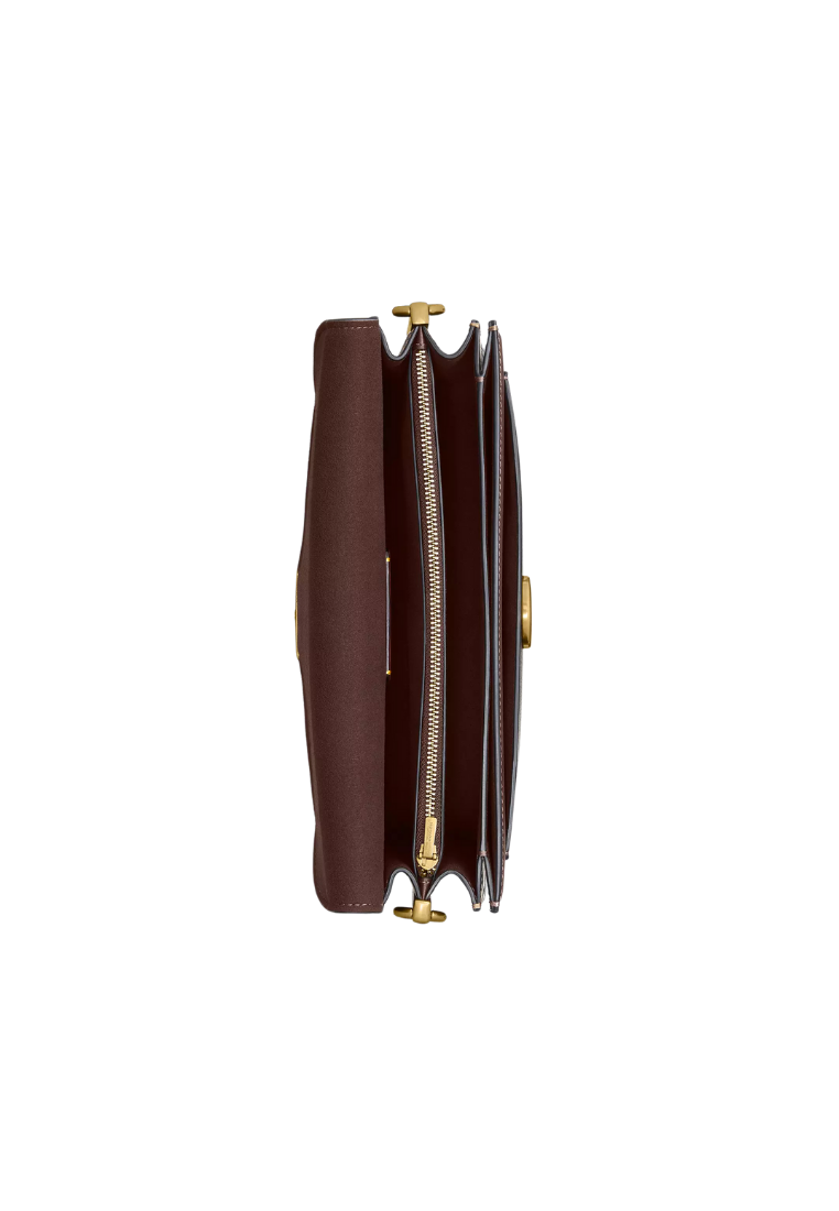 ( PREORDER ) Coach Tabby 26 In Signature Canvas Shoulder Bag In Brass Maple CI032