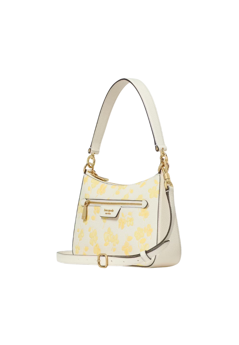 ( PREORDER ) Kate Spade Hudson Spring Pansies Convertible Crossbody bag In Yuzu Jam Multi KK788