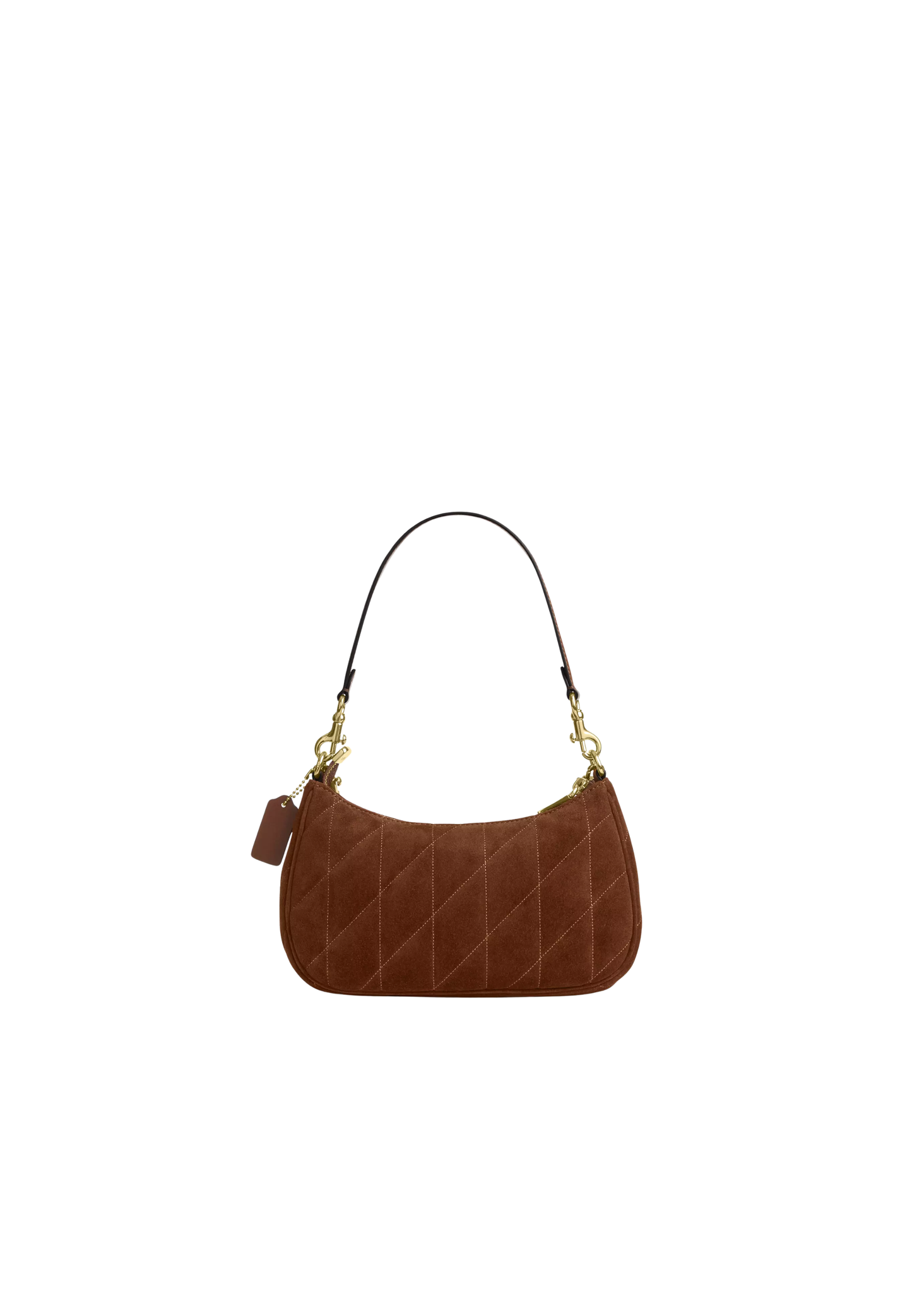 ( PREORDER ) Coach Teri With Quilting Shoulder Bag In Warm Brown CET35