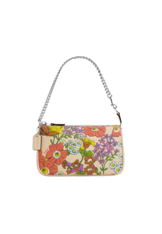 Coach Nolita 19 Satchel Bag With Floral Print In Ivory Multi CR365