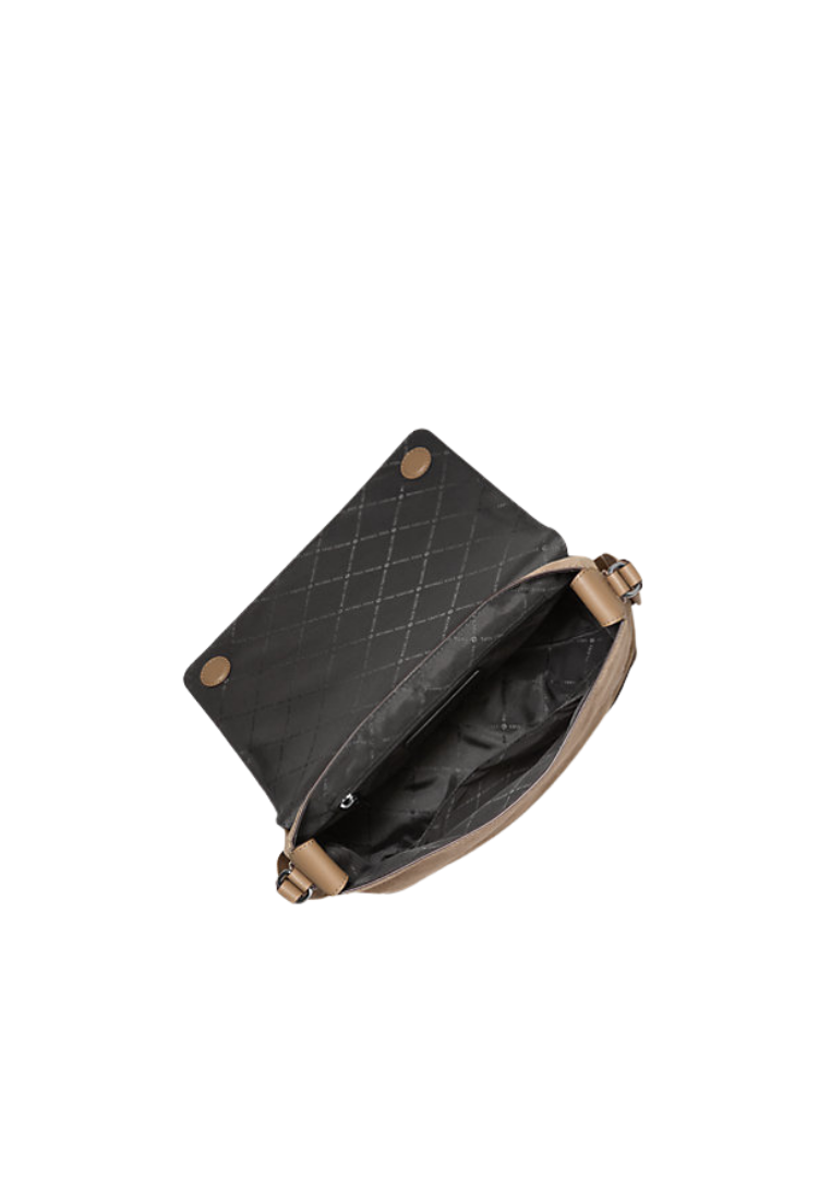 ( PREORDER ) Michael Kors Hudson Small Suede Messenger bag In Husk 33F5GHDM0S