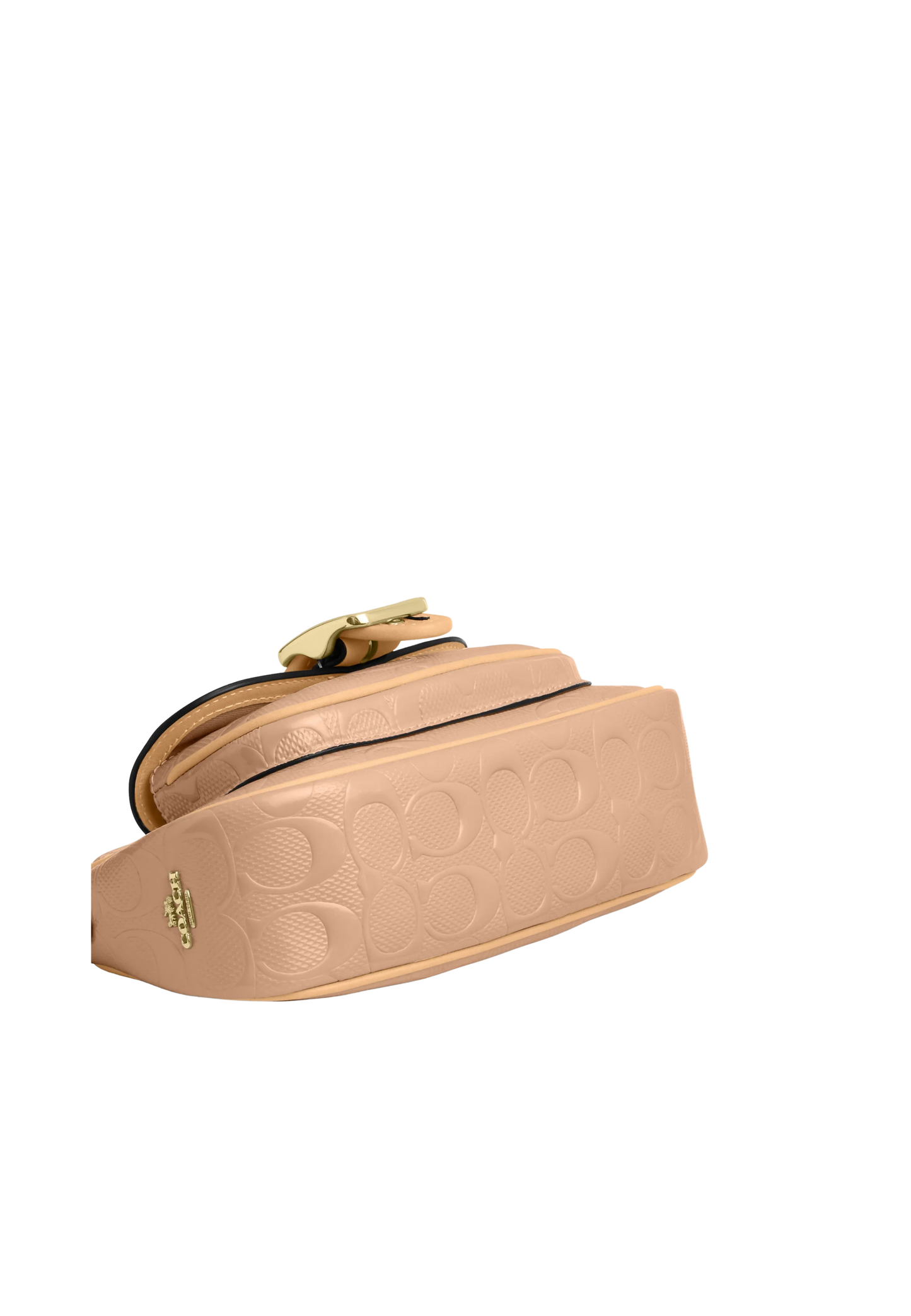 Coach Ashton Mini Shoulder Bag Signature Patent Leather In Faded Blush CEN11