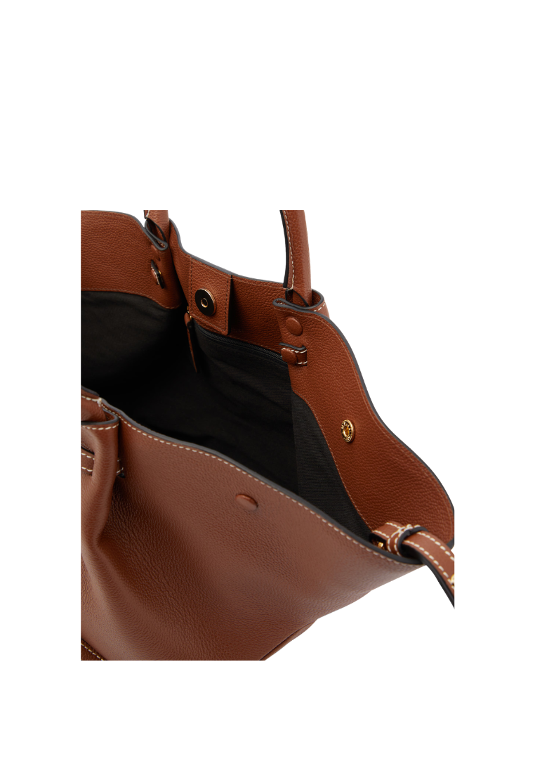 ( PREORDER ) Demellier The Midi New York Carryall Bag In Tan DE008