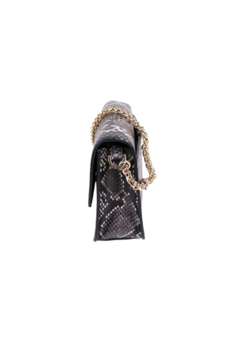 Sonia Medium Snake Embossed Faux Leather Shoulder Bag