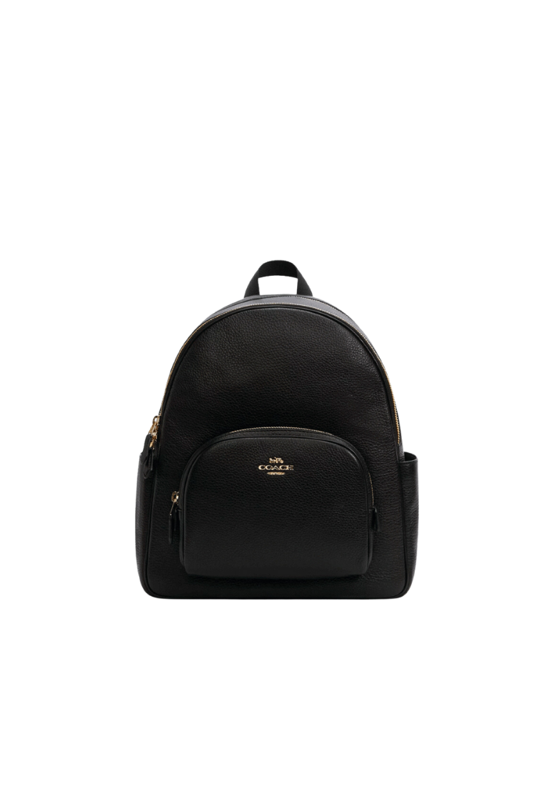 ( PREORDER ) Coach Court Backpack In Gold Black 5666