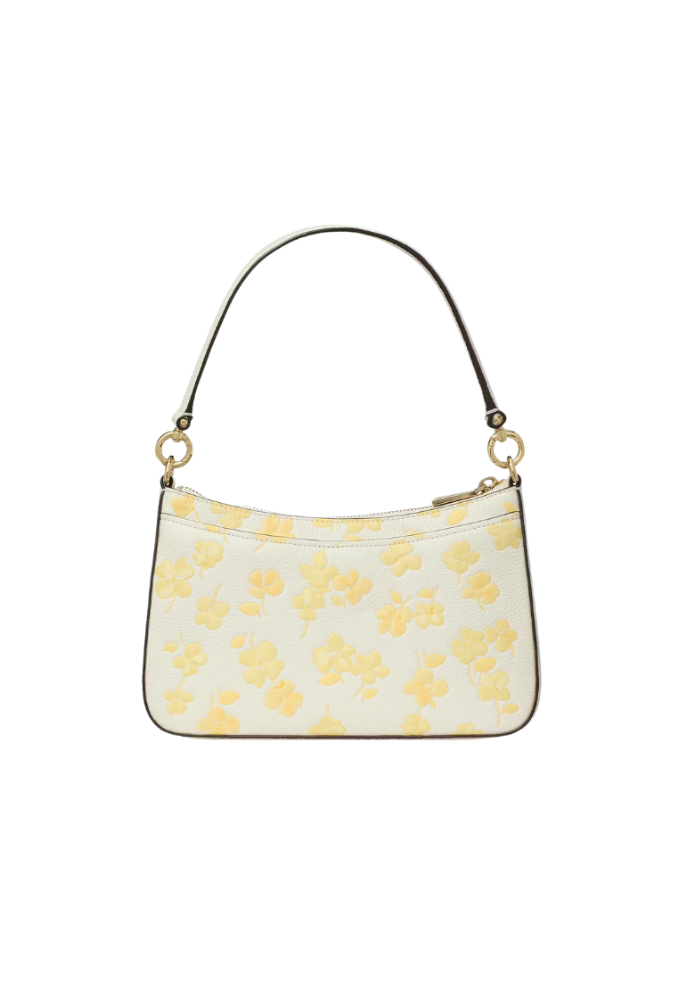 ( PREORDER ) Kate Spade Hudson Spring Pansies Convertible Crossbody bag In Yuzu Jam Multi KK788