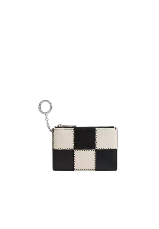 ( PREORDER ) Coach Alter/Ego With Key Ring Card Case In Black Chalk CCM26