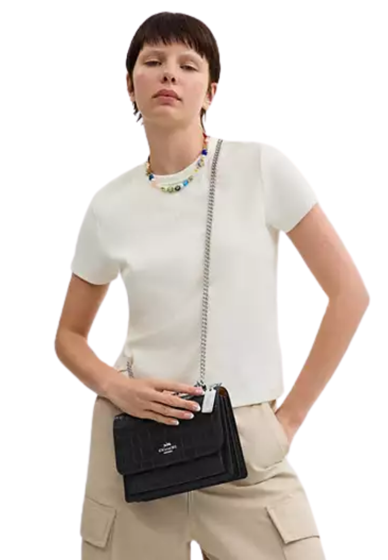 ( PREORDER ) Coach Klare Crossbody Bag In Silver Black CC840